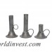 Trent Austin Design Galvanized 3 Piece Iron Candlestick Set TRNT3696